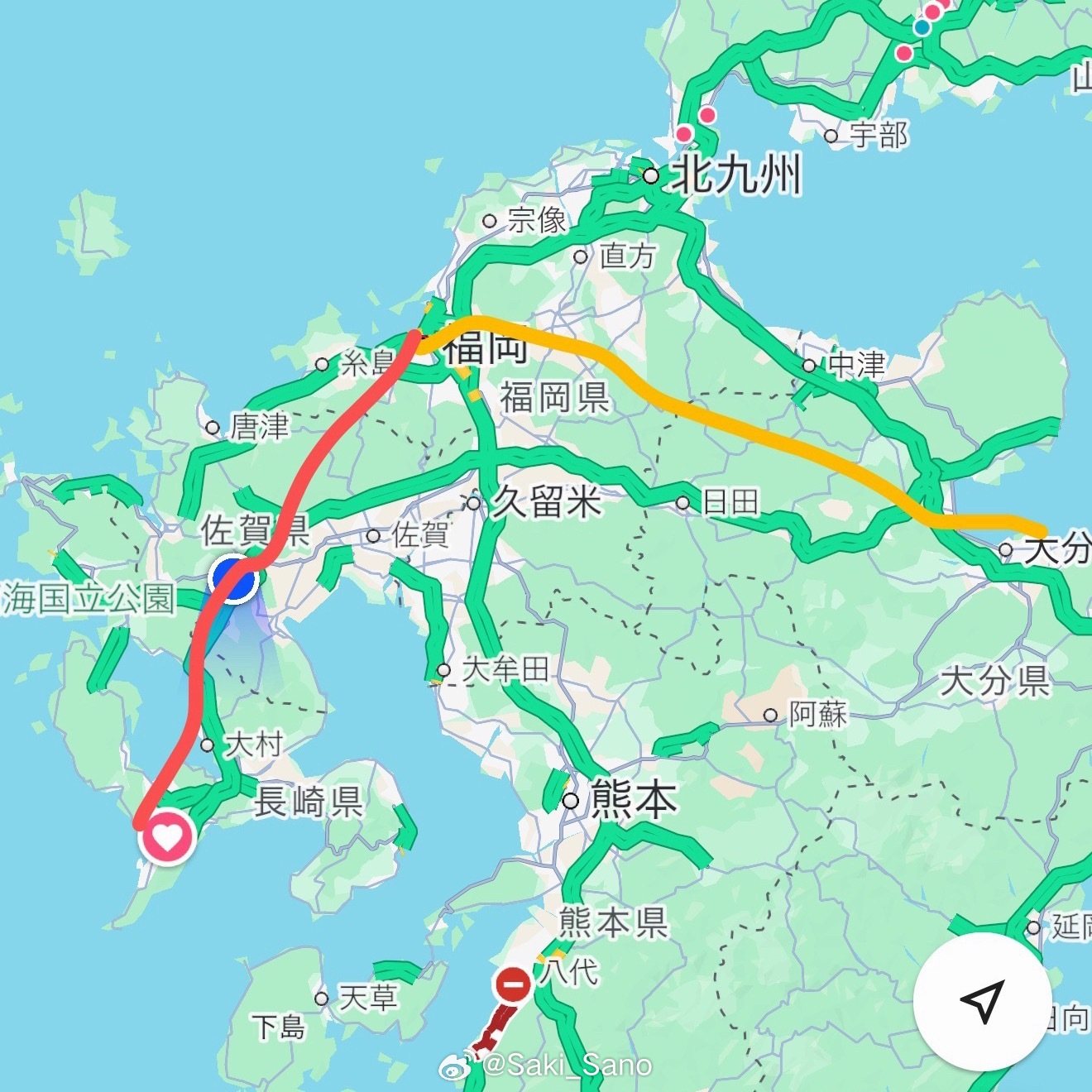九州的交通真是戴上痛苦面具大分到长崎为什么不能有飞机呢！熊本到天草都有✈️啊！！