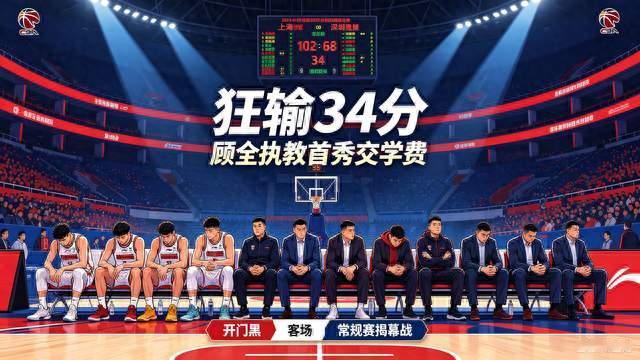 狂输34分！顾全执教首秀交学费，贺希宁说得够实在