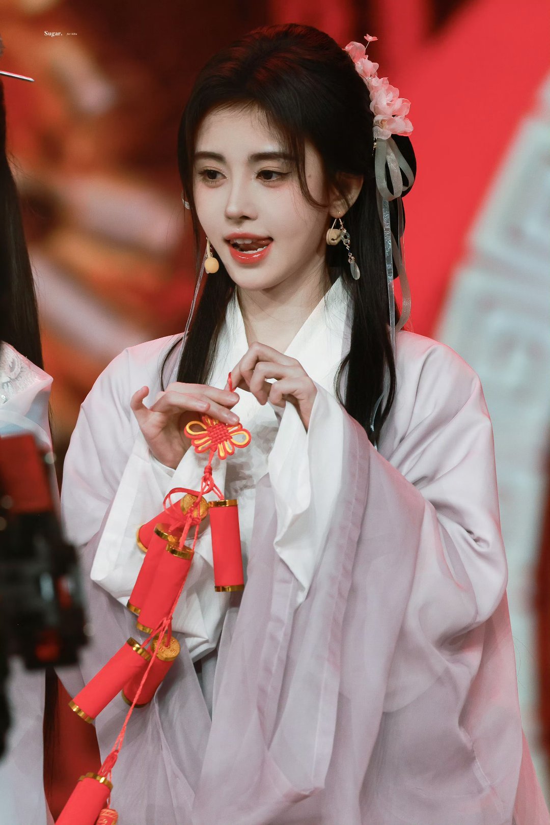 好俏皮的小表情鞠婧祎