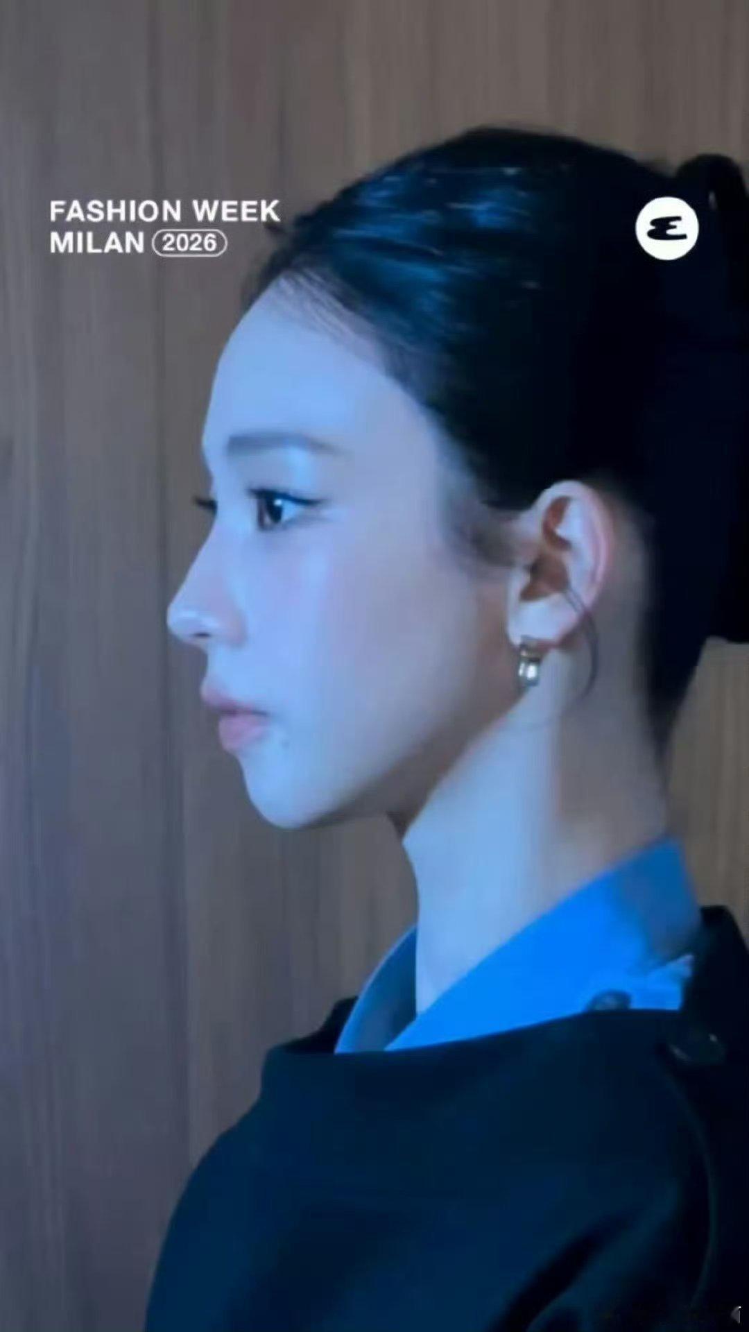 柳智敏米兰男装周G社生图这么完美的五官太绝 