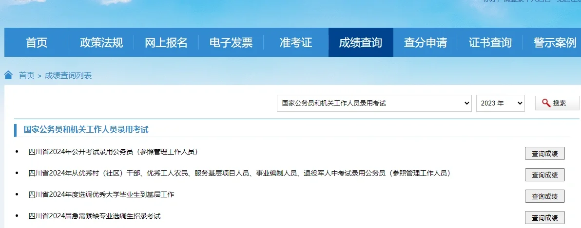 24四川省考出成绩了，大家考的怎么样？