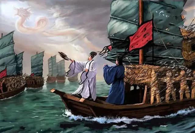 《三国志·吴主传》中有这样一条注释：《魏略》曰：“权乘大船来观军，公（指曹操——