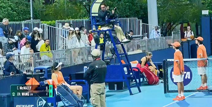 真的难求一胜吗？
目前王欣瑜0-1落后🔥
…
在正在进行的迈阿密女单第2轮比赛