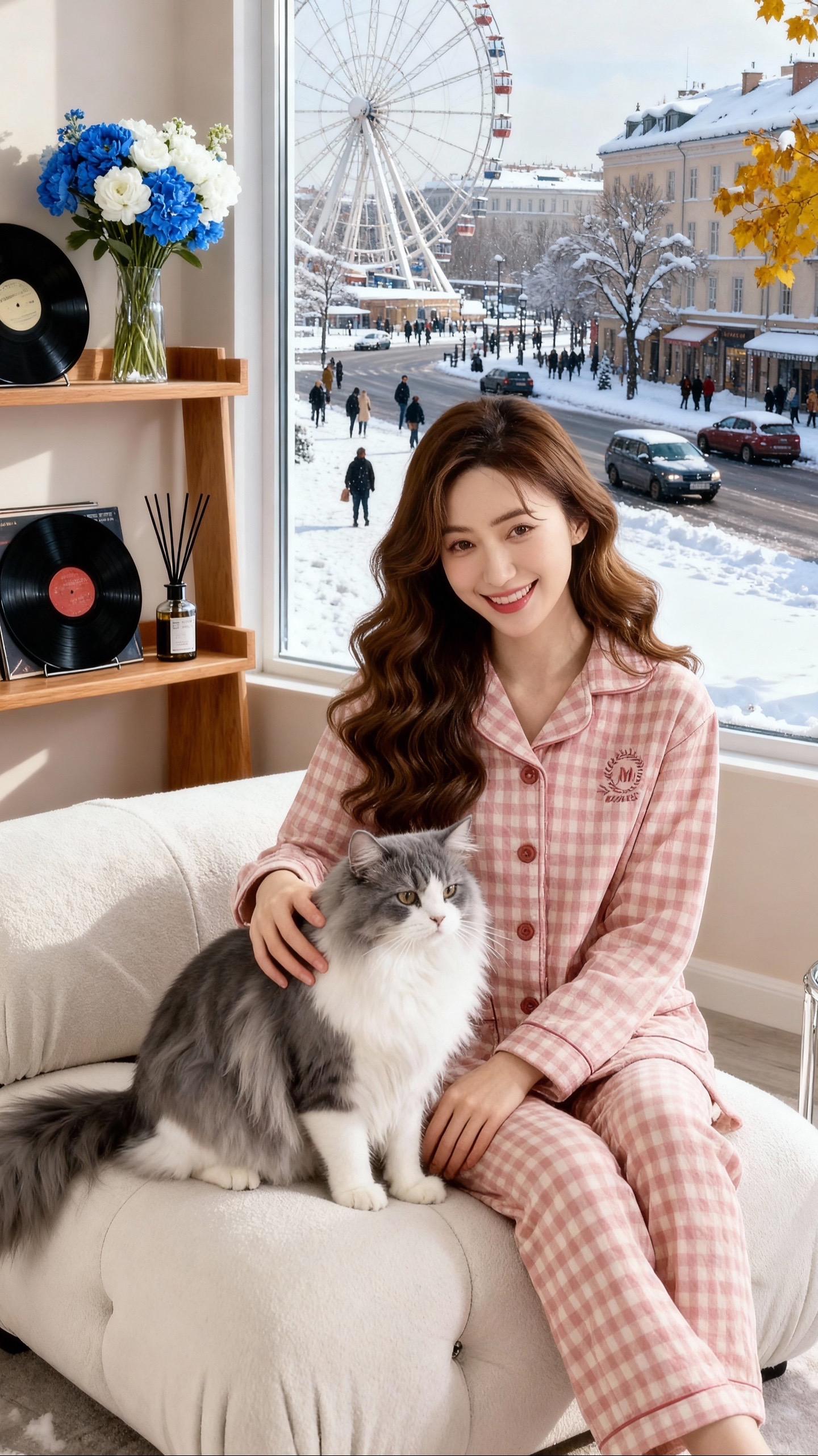 冬天宅家的温柔战袍！这套粉格睡衣我能穿到开春！  谁懂啊！一到冬天就想...