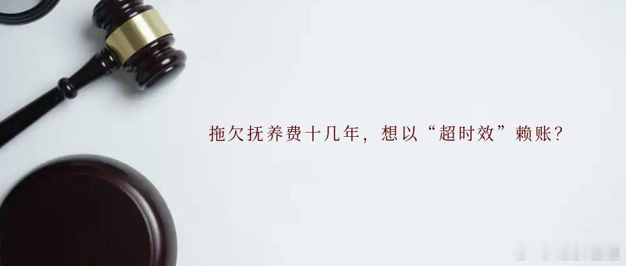拖欠抚养费十几年，想以“超时效”赖账？一拍两散的婚姻迟迟不到的抚养费执行时效会让