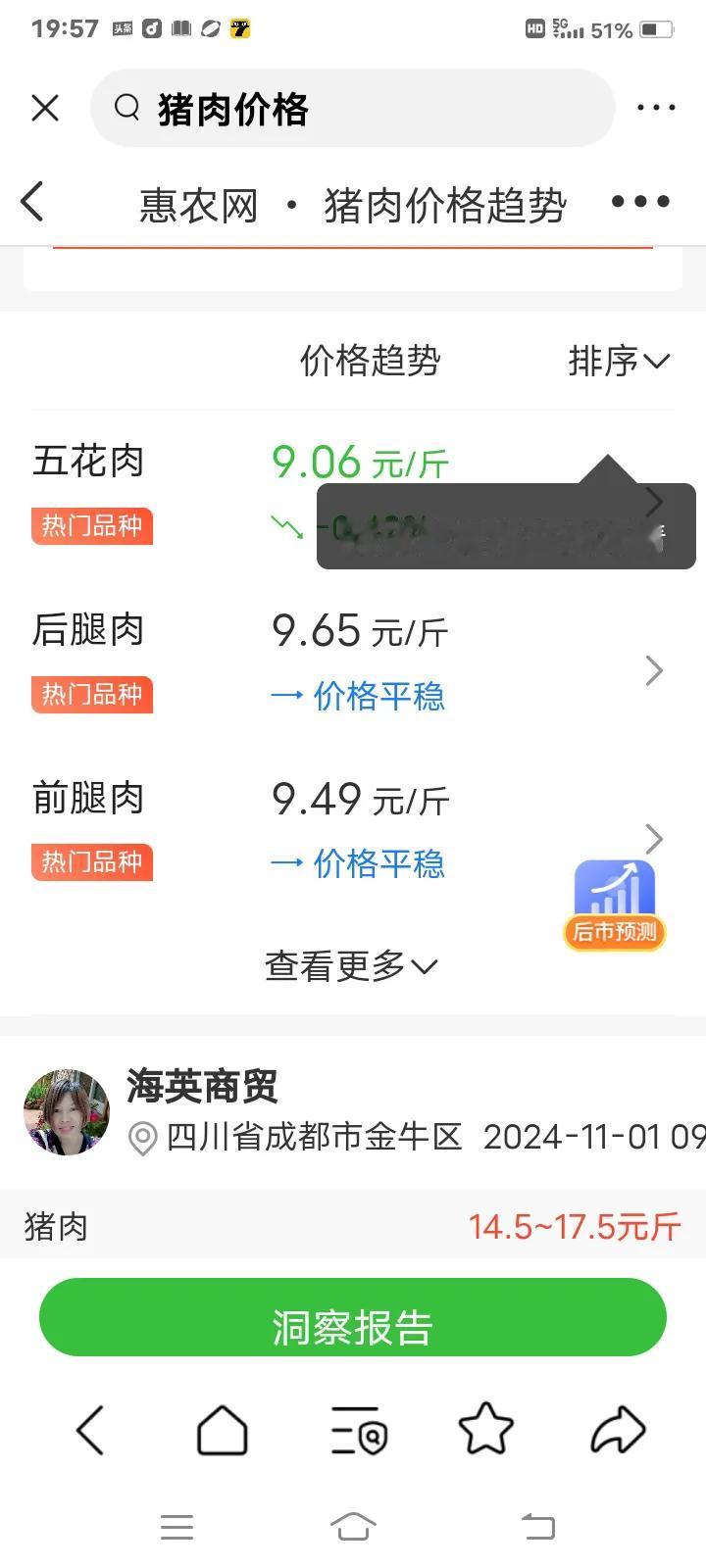 各地都在说生猪价格上涨，各地猪肉价格依旧不高，四川成都猪肉价格大约在14元左右，