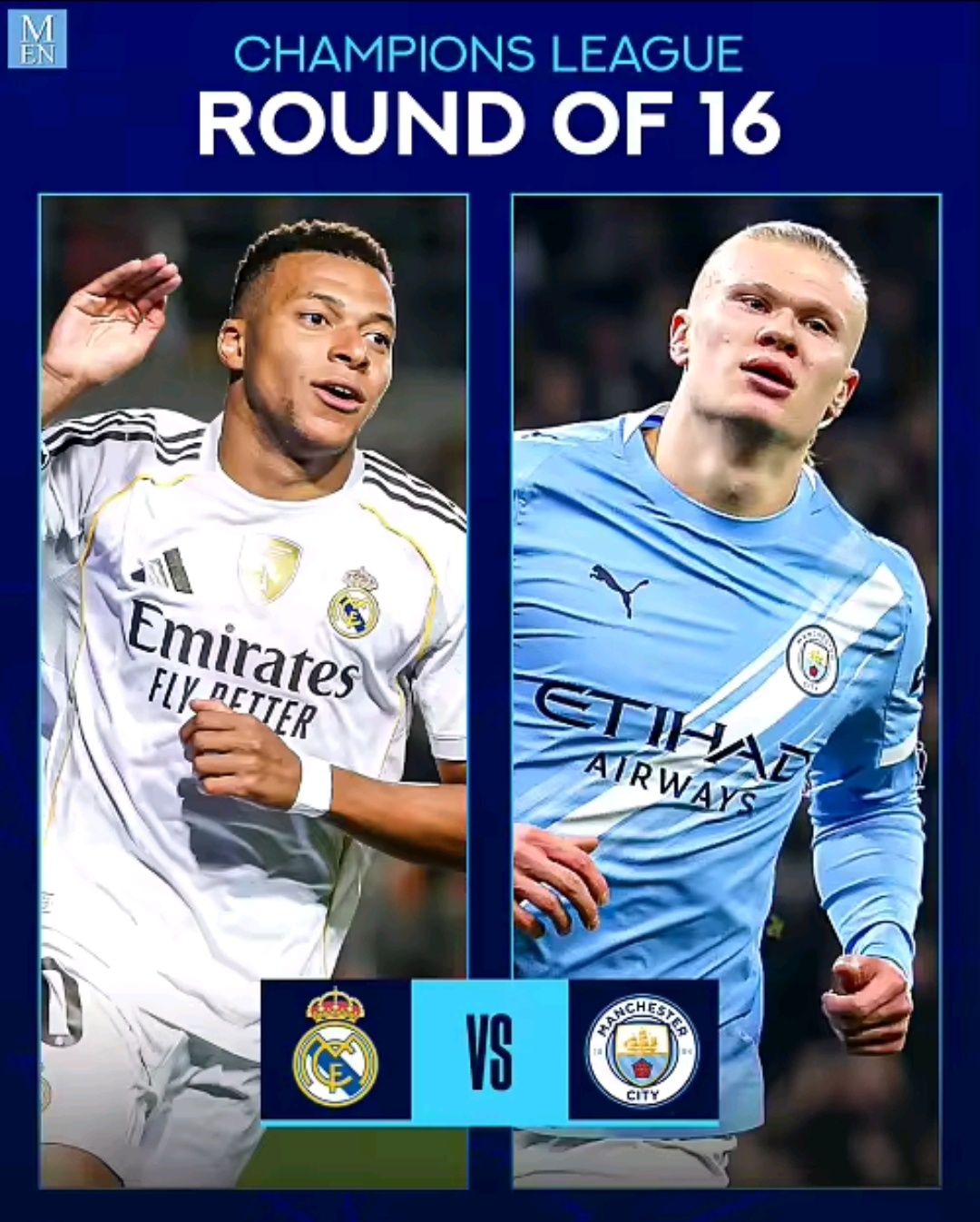 欧冠抽签宿命对决！皇马vs曼城交手15次，皇马4次淘汰曼城欧冠1/8决赛上演强强