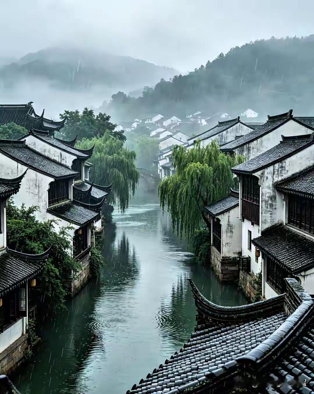 上联:   雨落江南巷
下联：沙飞塞北寨