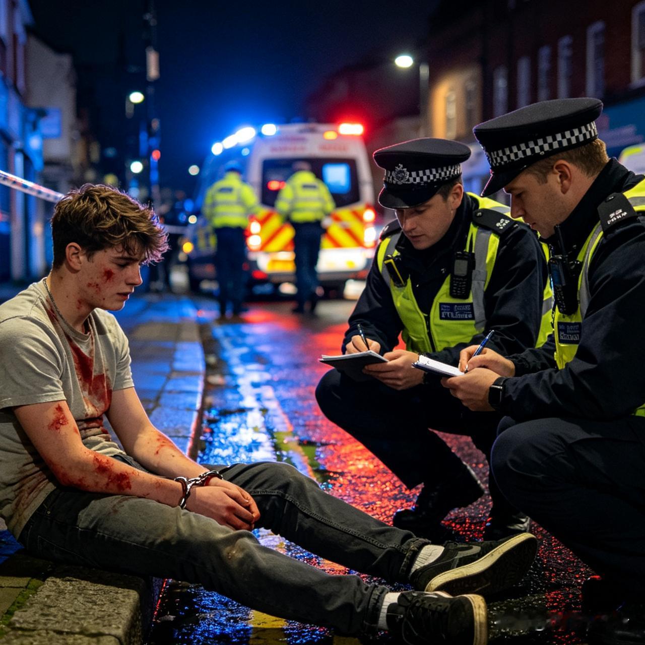 少年身受重伤9次拼命呼救，英国警察却给他戴上手铐，结局让人唏嘘不已。

这件真实