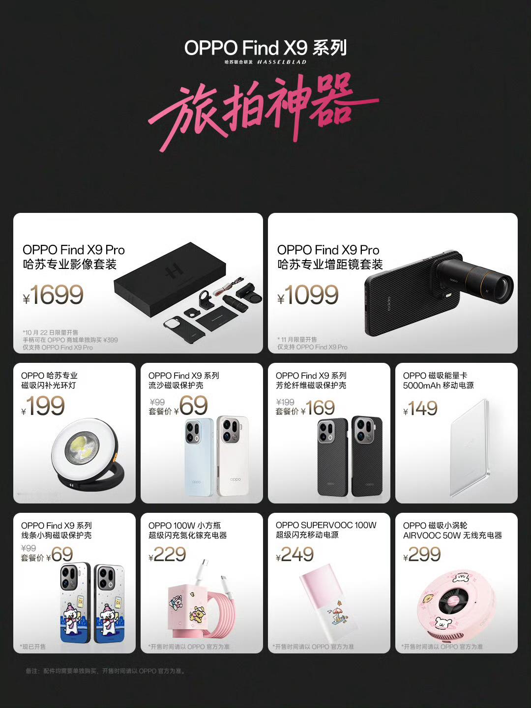 数码闲聊站[超话] OPPO Find X9 Pro专业影像套装!有点意思! ​