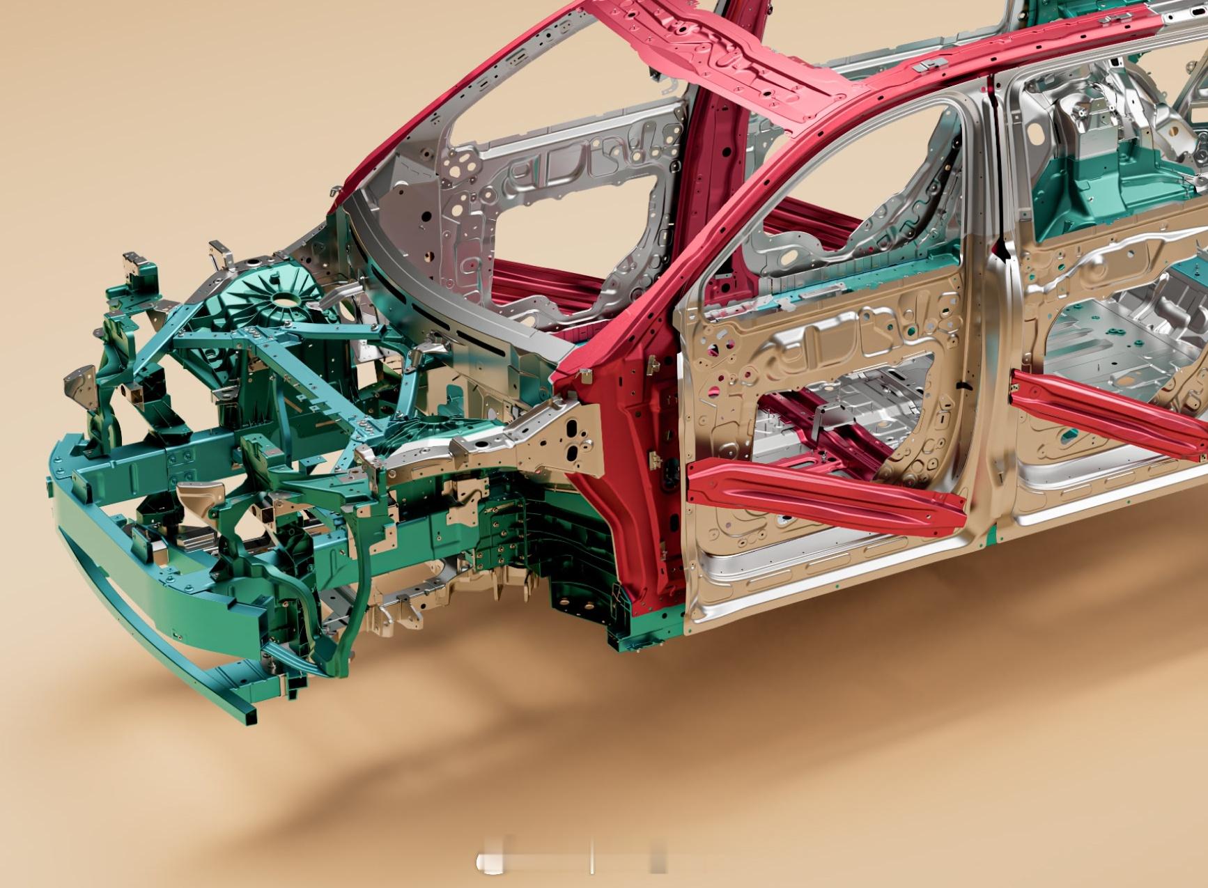 biwET9蔚来ES9 地板座椅横梁ET9用6系铝型材，ES9改为热成型钢 