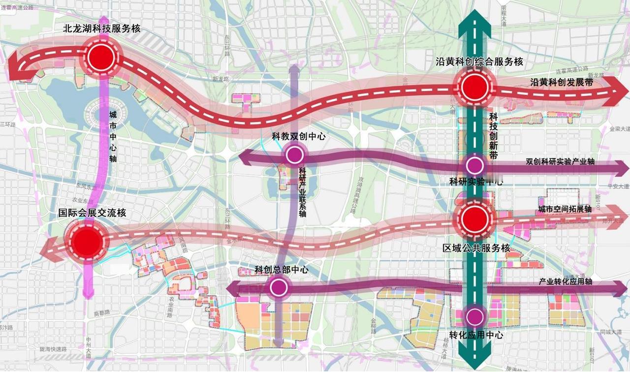 白沙城中轴线！
白沙组团作为郑东新区的拓展高地，在十五五发展期，能否有新的突破呢