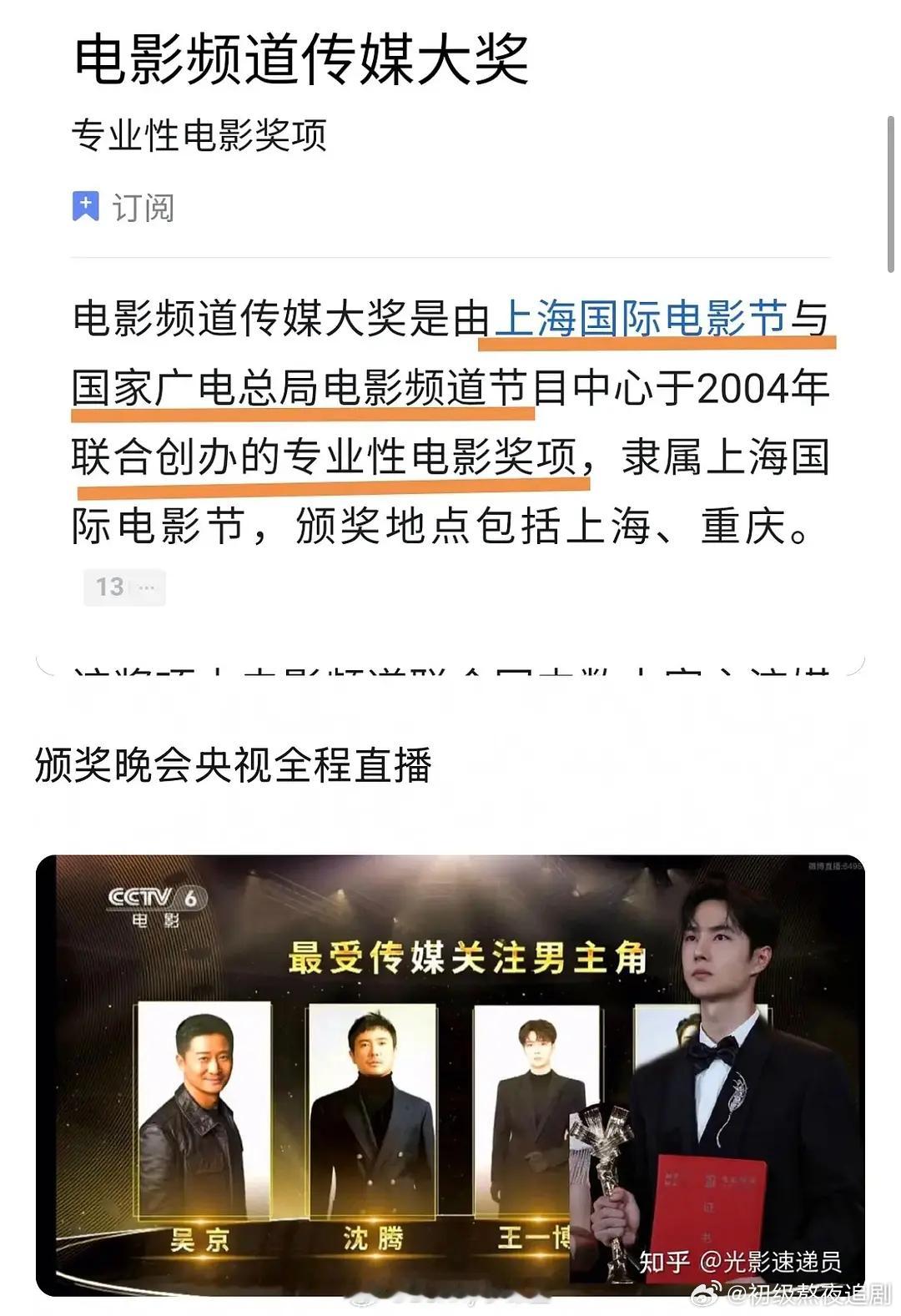 王一博的奖更有含金量 