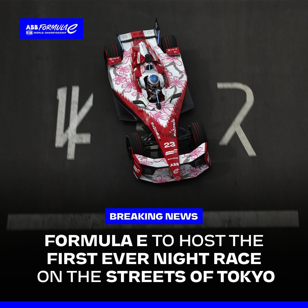 本赛季的FE东京站 将会举办FE电动方程式 的首场夜赛！🌃🏎️ 