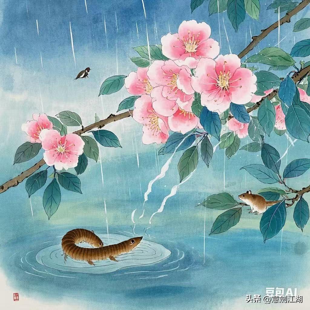 春天，总是唯美的，画卷般地展开。
如此，惊蛰时节，春意正浓。
把冬藏已久的心扉敞