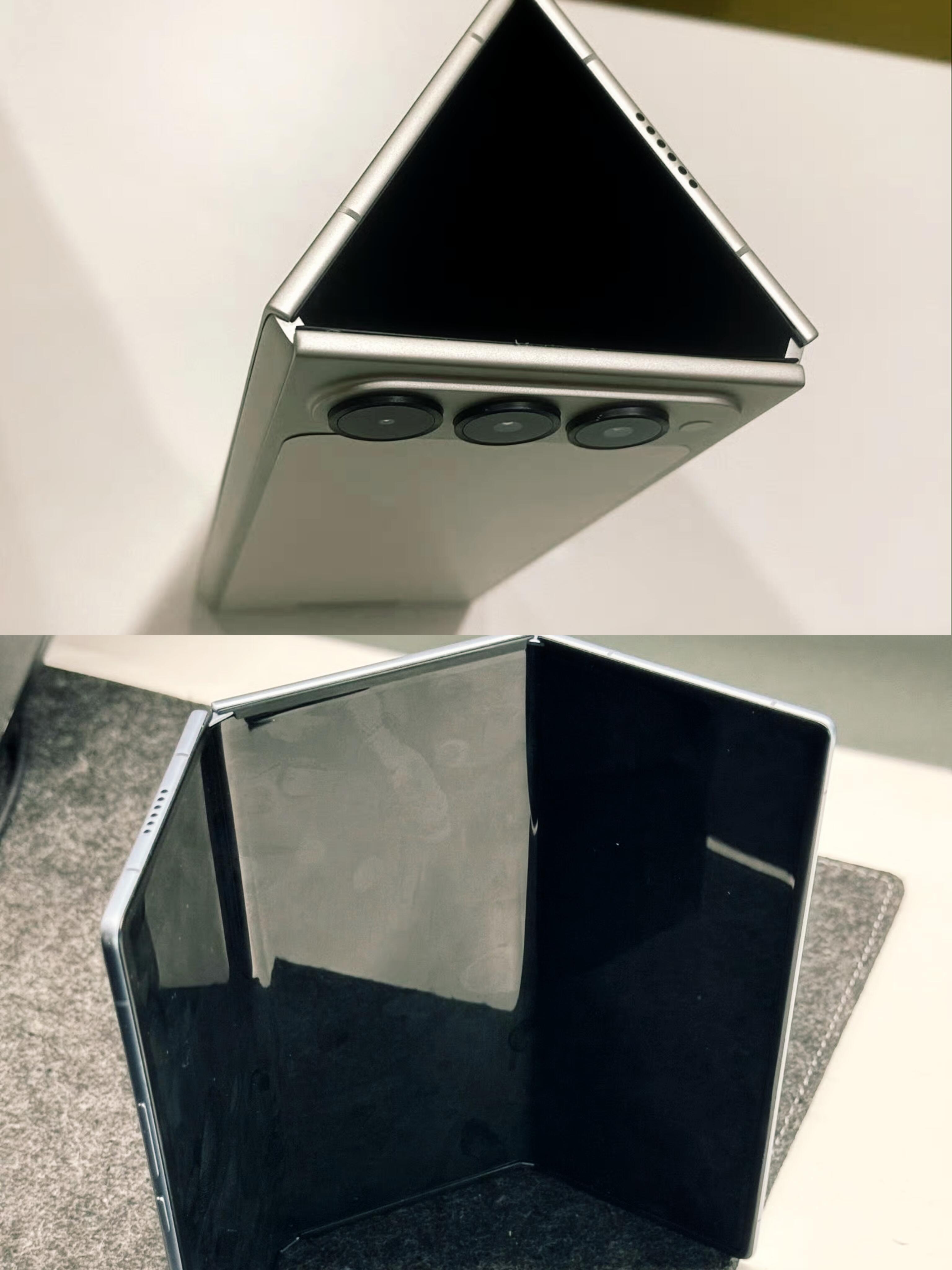 传音首款三折叠手机Phantom Ultimate G Fold真机曝光，采用独