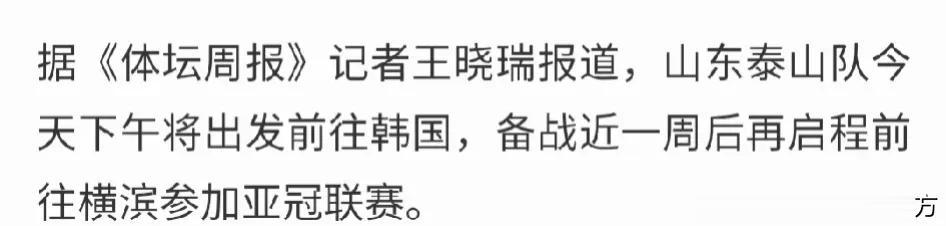 山东泰山队今日赴韩训练，绯闻外援是否会和球队汇合？#山东鲁能#