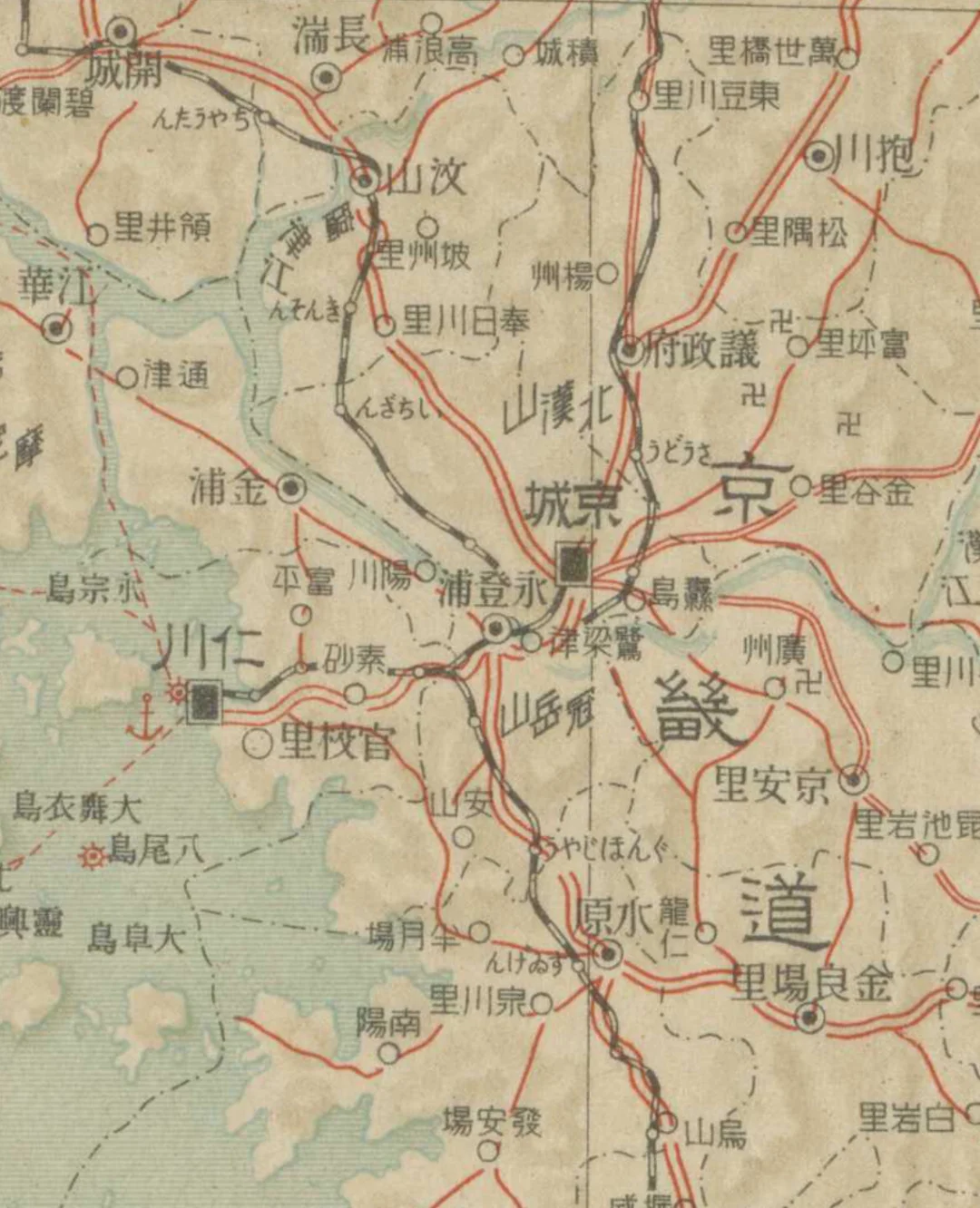 1925年朝鲜地图