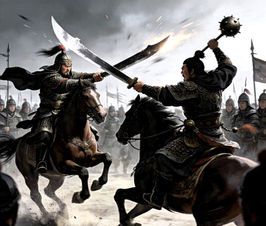 王双连杀两员蜀将，说：“赵云已经死了，蜀中再无人是我的对手！”这时，一将杀来，喊