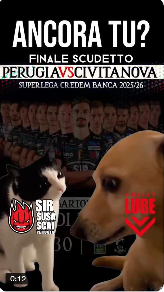 佩鲁贾发图“又是你？”，哈哈哈，佩鲁贾vs奇维塔诺瓦，应该会好看吧~ 