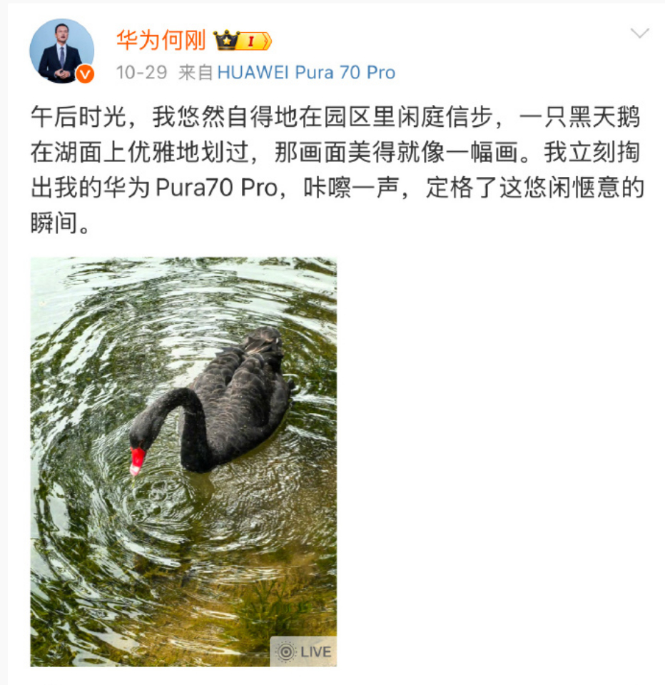  之前还以为友商可以独享很久，结果才几个月的时间，现在连纯血鸿蒙都能发Live图