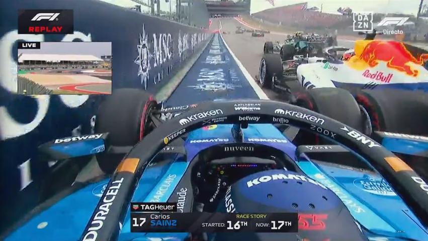 F1[超话]2026F1美国大奖赛 塞恩斯赛后采访时质疑了赛事干事判罚的一致性。