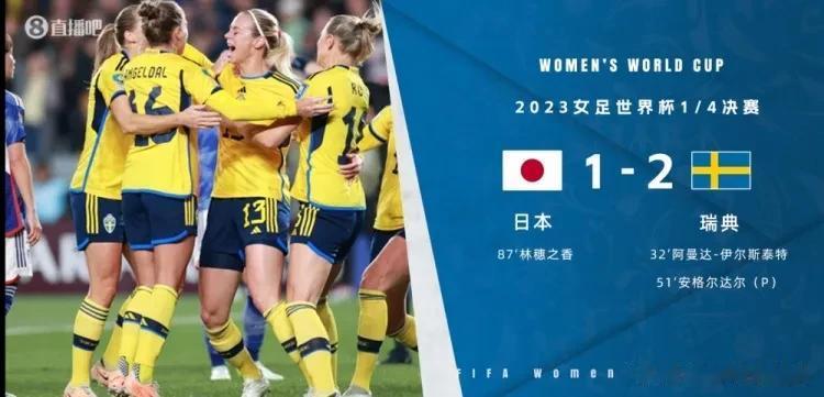 女足世界杯——日本1：2瑞典，无缘四强，揭露了3个不争的事实

1，日本足球确实