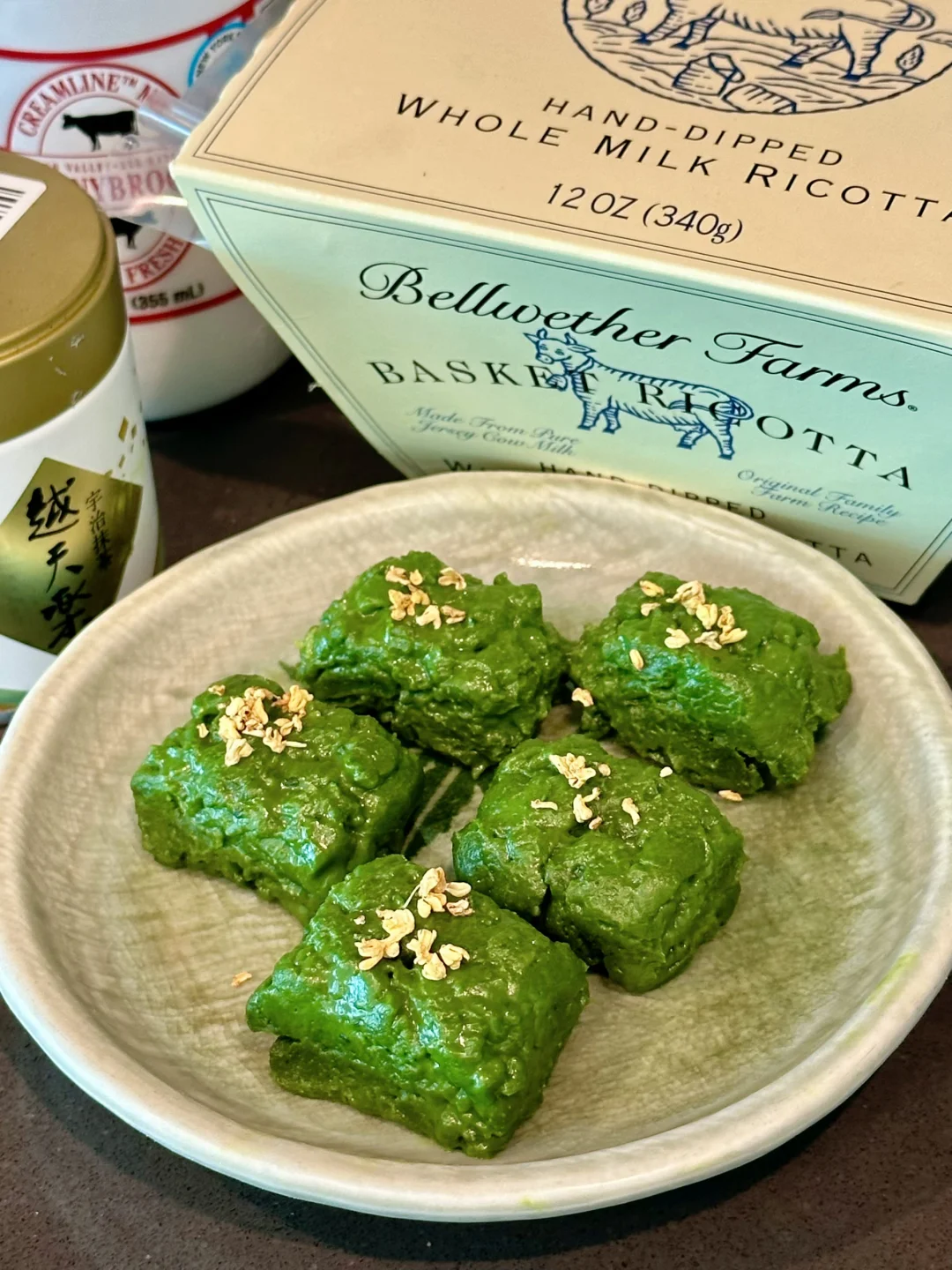 猴父子奶酪版抹茶奶糕🍵抹茶倍浓奶味超足❗️