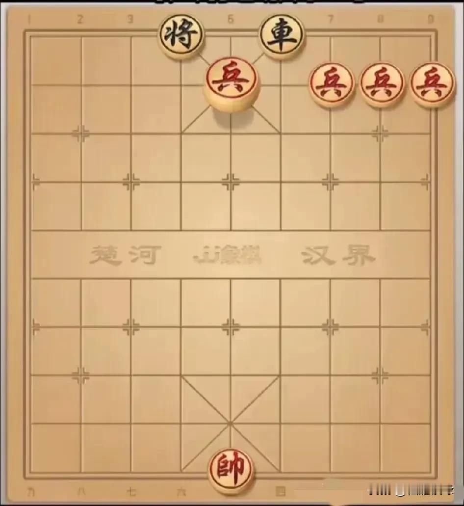 “想都不用想红棋赢不了！兵多无用，黑方一个車足够了！”看棋小伙子指着这盘棋说道。