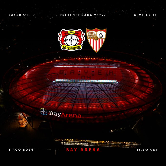 🔥新季前热身赛确认，我们将在8月8号前往德国对阵VamosMiSevilla⚪