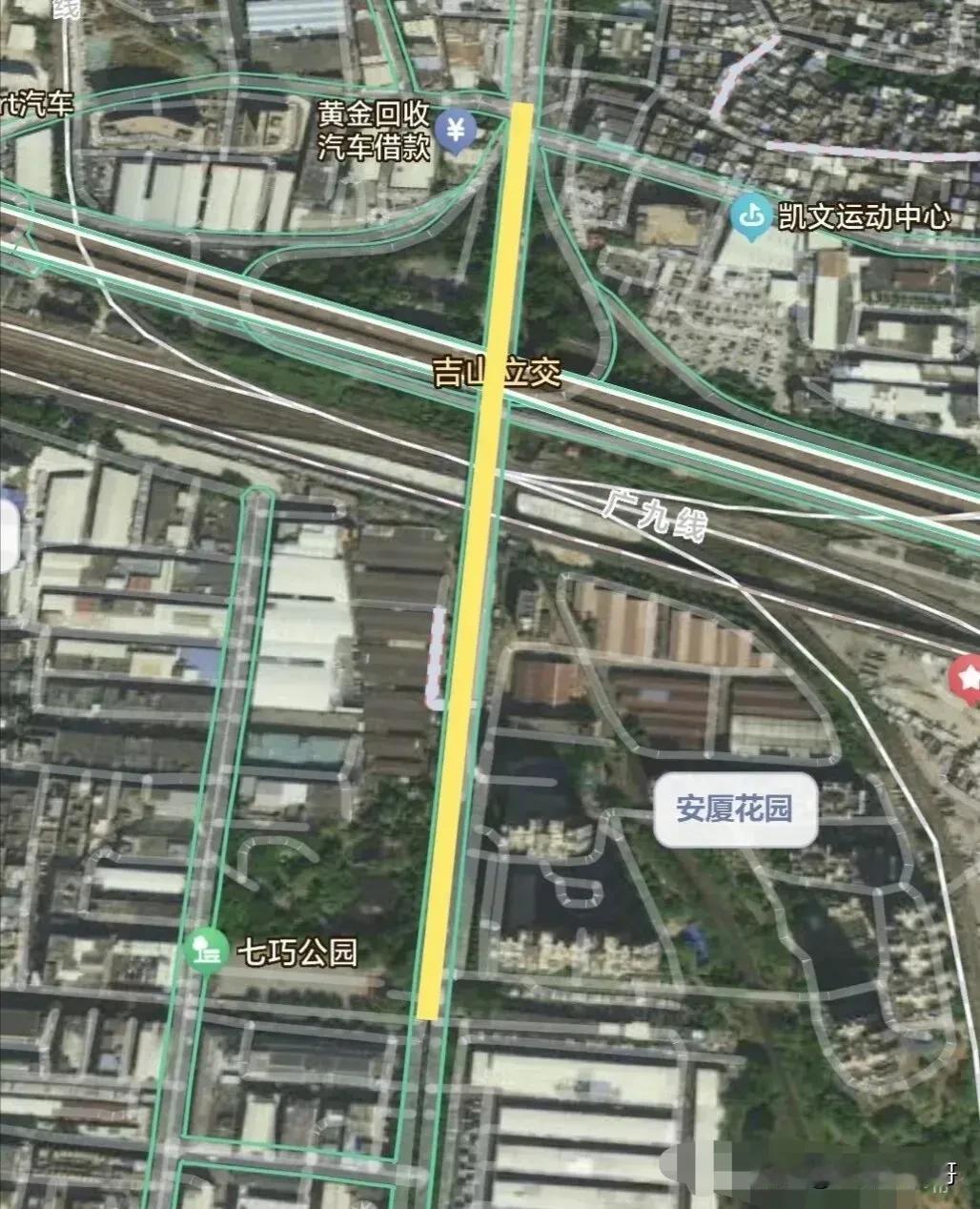 投资1.8亿，珠吉路跨广深铁路大桥要拓宽为6车道了！
此次改造拟在现状珠吉路跨线