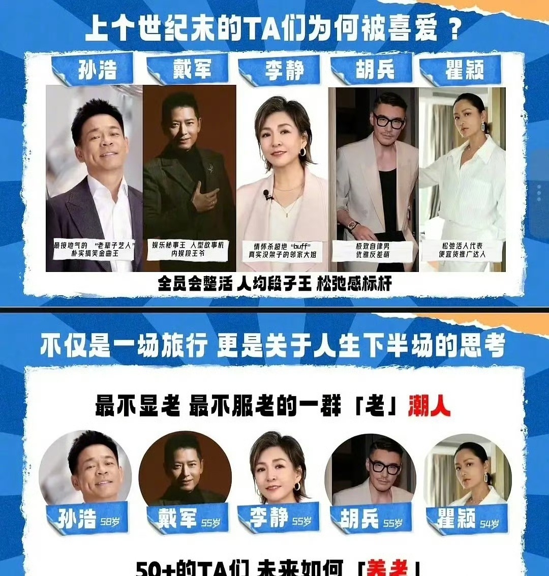 这几个在一起拍综艺，应该会蛮好笑的吧有瞿颖和戴军 