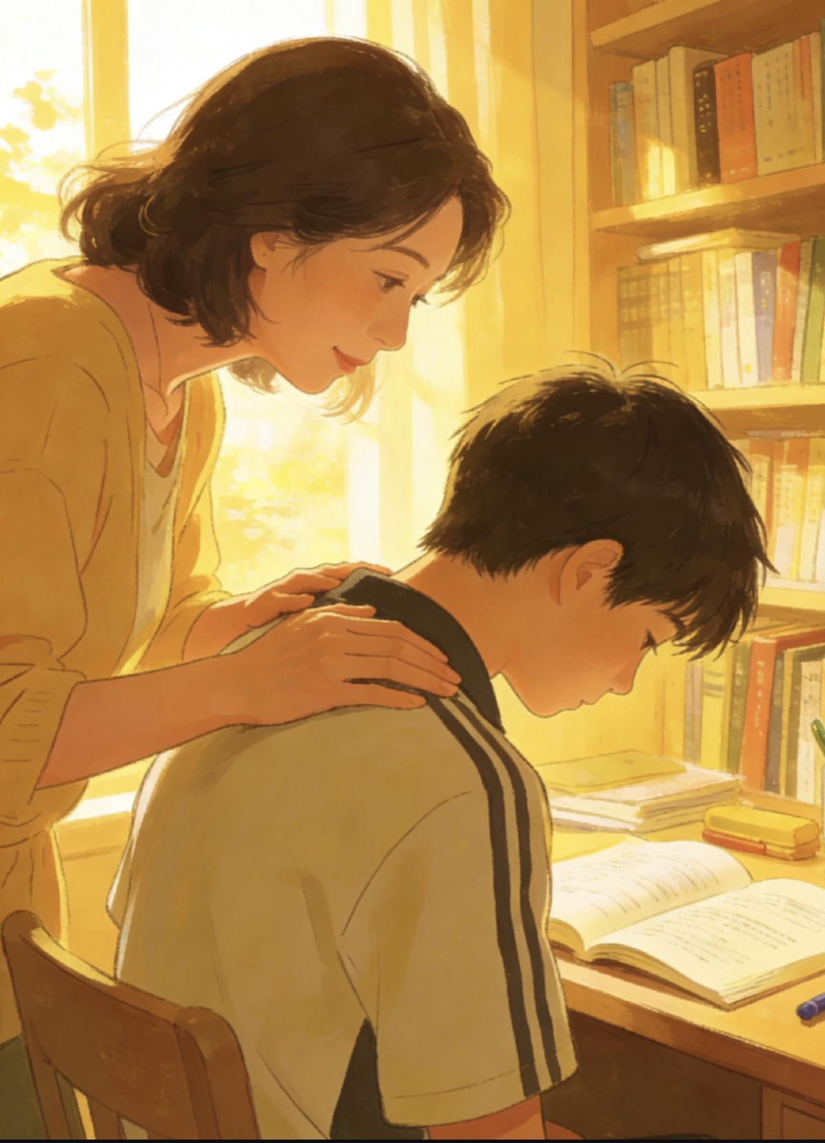 人到了中年，
蕞大的难，
是自己到了容易焦虑的年纪，
偏偏撞上了孩子的青春期。