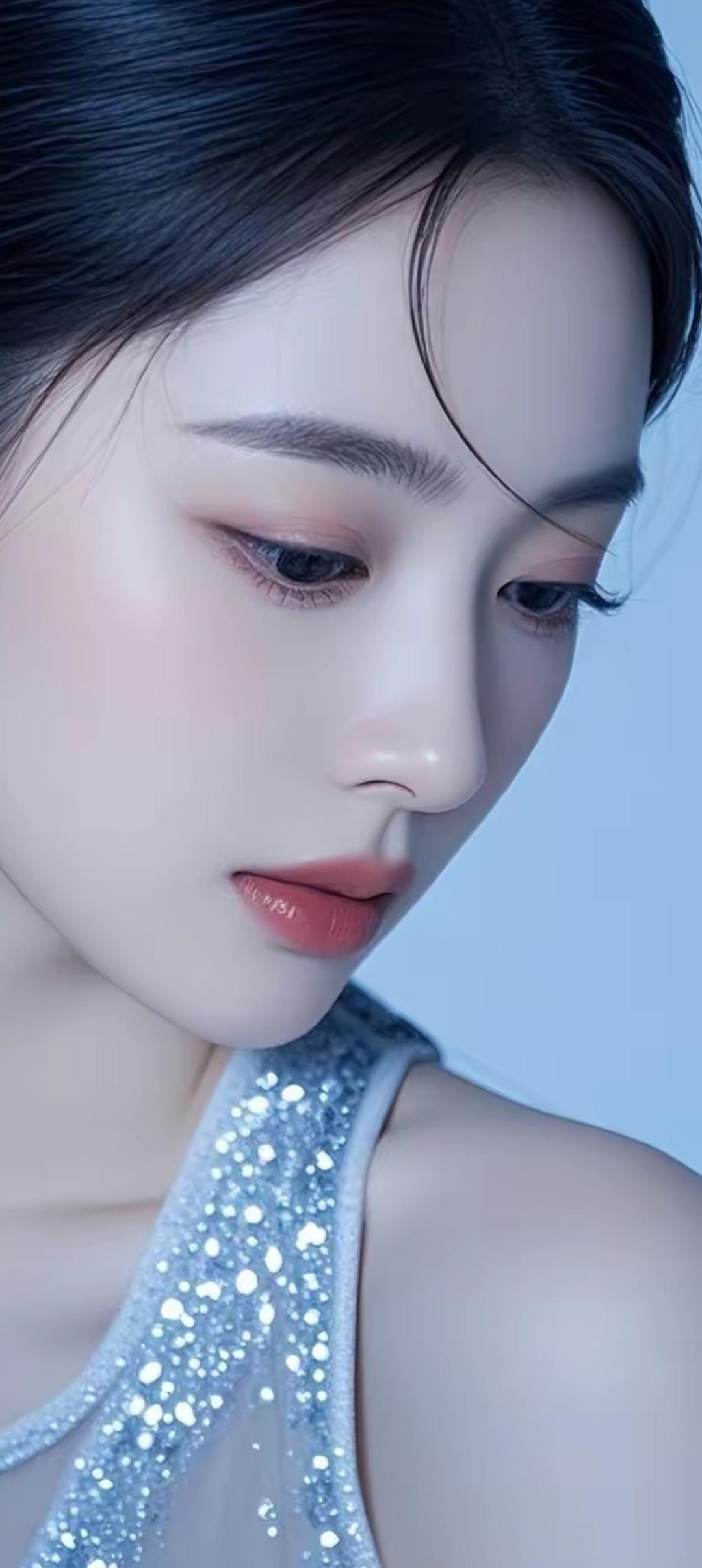 梦幻蓝调妆容，闪耀的星河在眼眸中闪烁