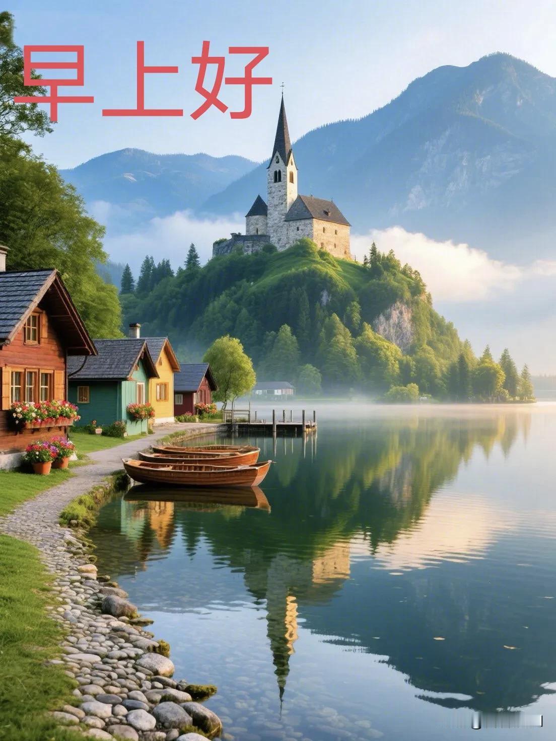 晨光启新程，愿心中有光，不惧风浪，万事顺意。