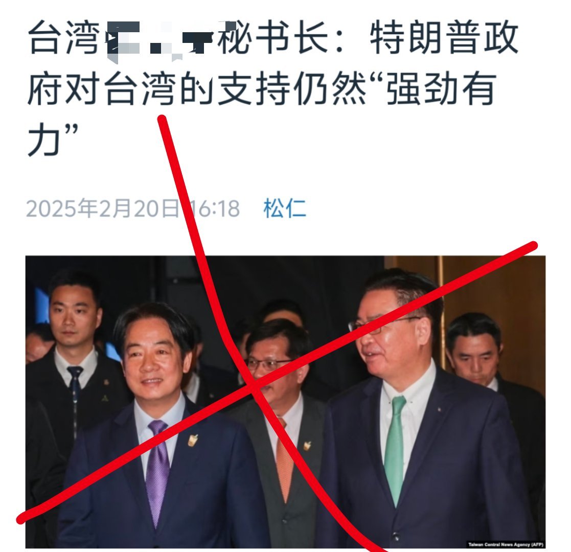 这些🐸还是挺自信的，觉得自己跟乌克兰不一样，坚持认为特朗普对湾湾的支持仍然强劲