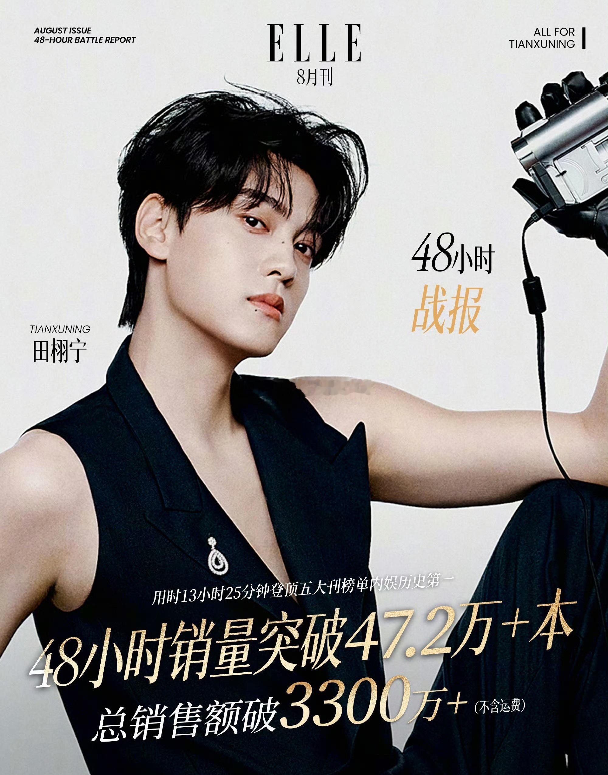 田栩宁ELLE总销售额破3300万了 