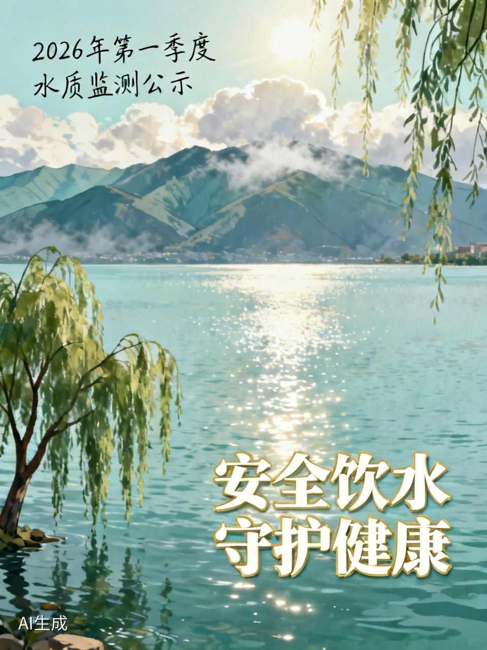大理州卫生健康委公布2026年第一季度城市饮用水水质监测结果，这事儿太赞了！[赞