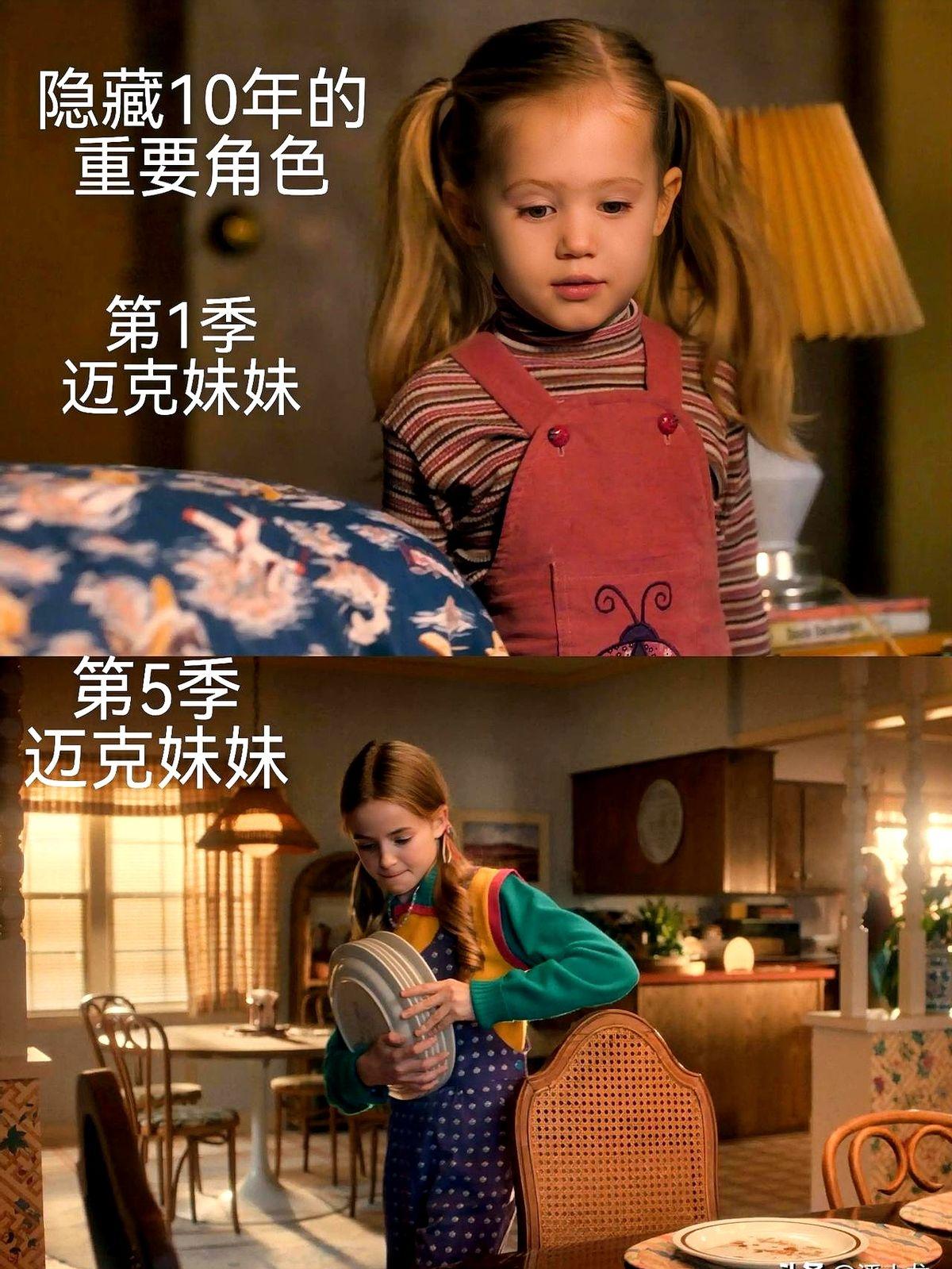 怪奇物语第5季刚开始的最大亮点，迈克的妹妹已经长大

这个角色从第1季的小演员时