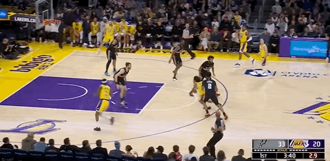 马刺暂停！湖人22-33马刺！马刺vs湖人