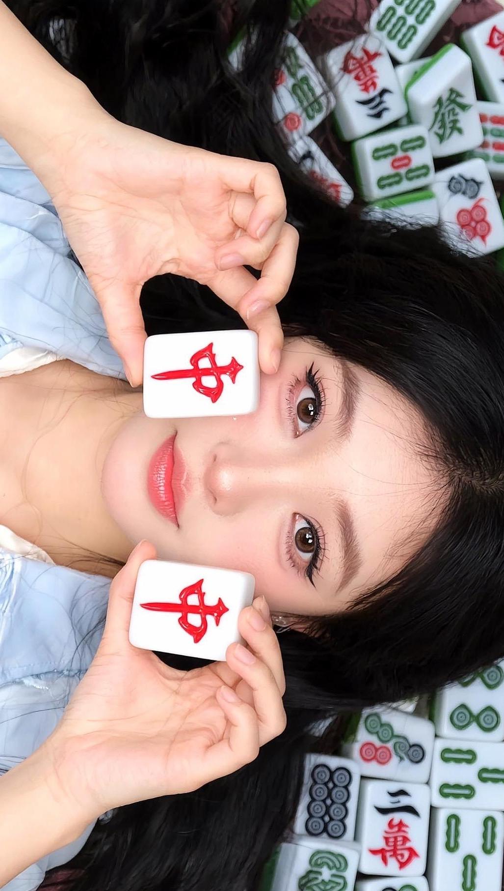 麻将创意拍照🀄🀄🀄