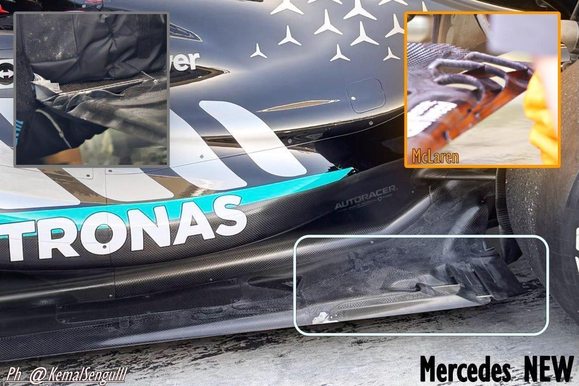 梅赛德斯W17升级了底板和侧箱f12026f1季前测试