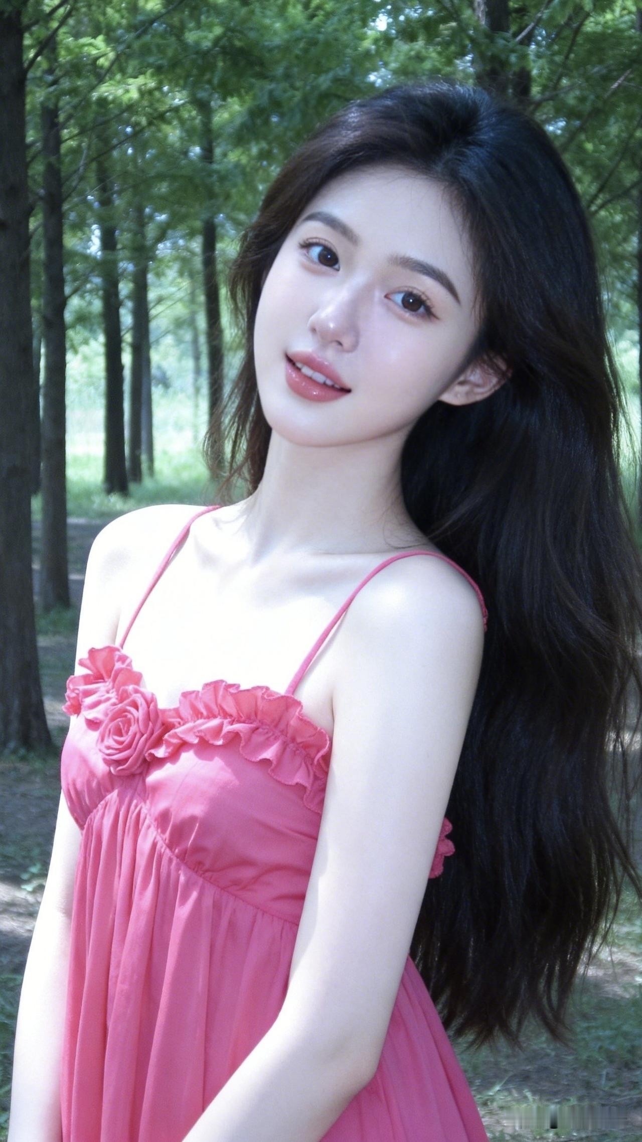 ：这大热天，小吊带永远都是女生们的首选。不可反驳[抠鼻]。