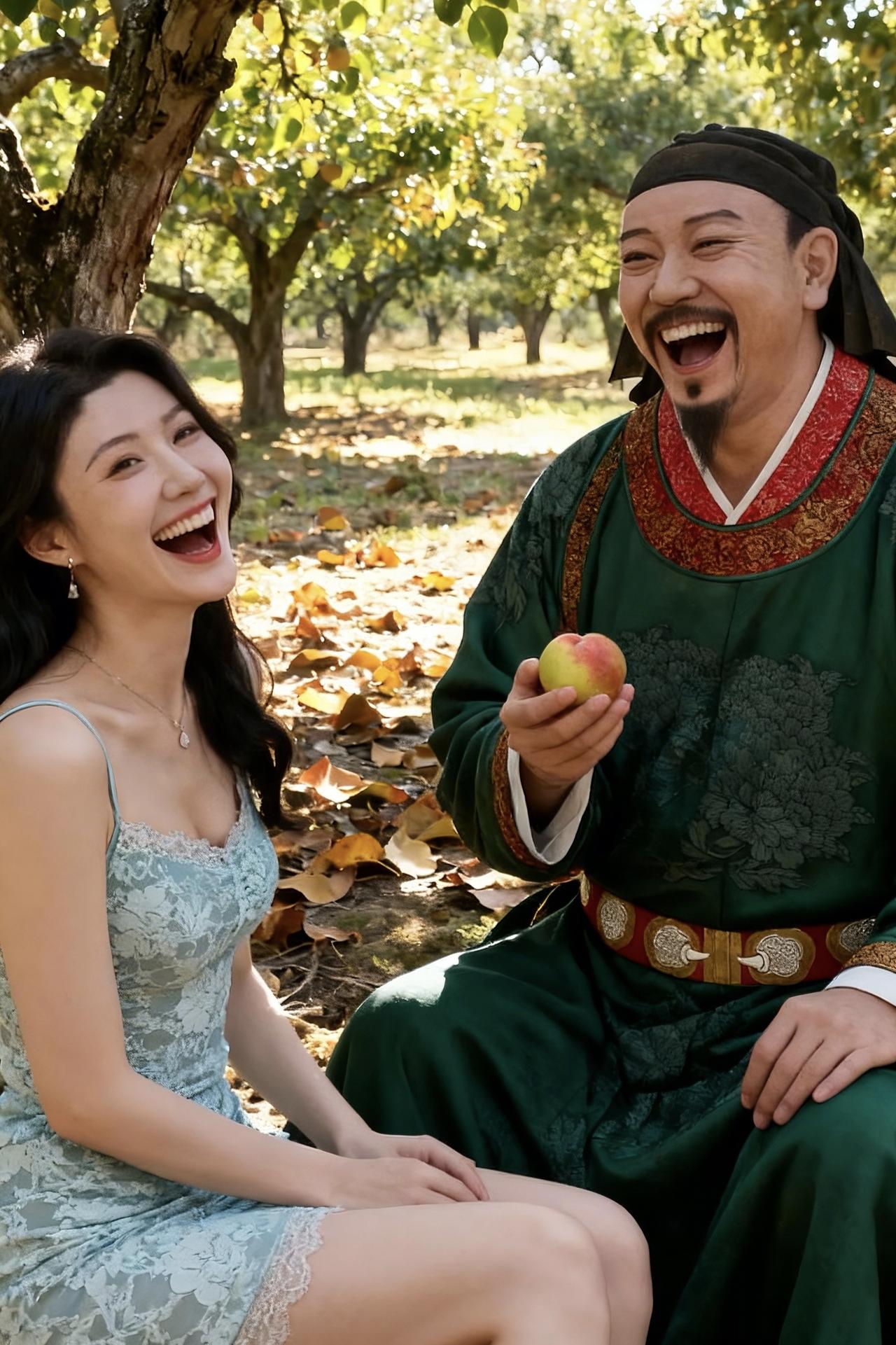 昨天在公园深处遇到的大叔太有趣了，他说他是穿越过来的，还没找到地方住，问我能不能