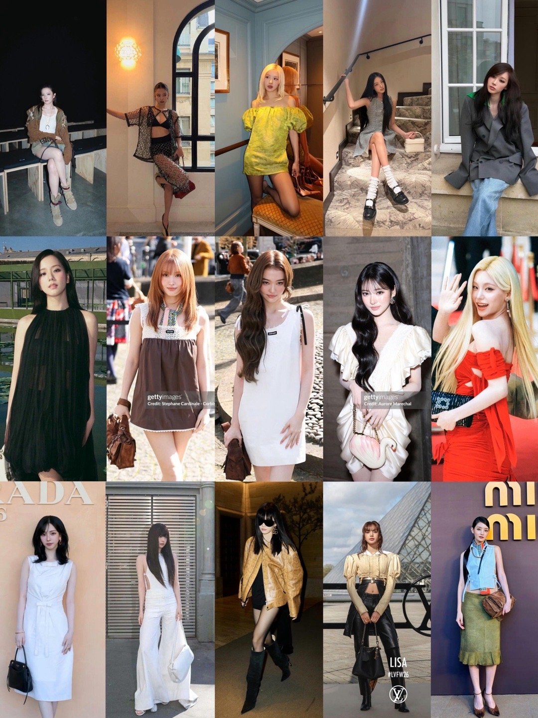 闪耀时装周的K-POP女爱豆们✨ 