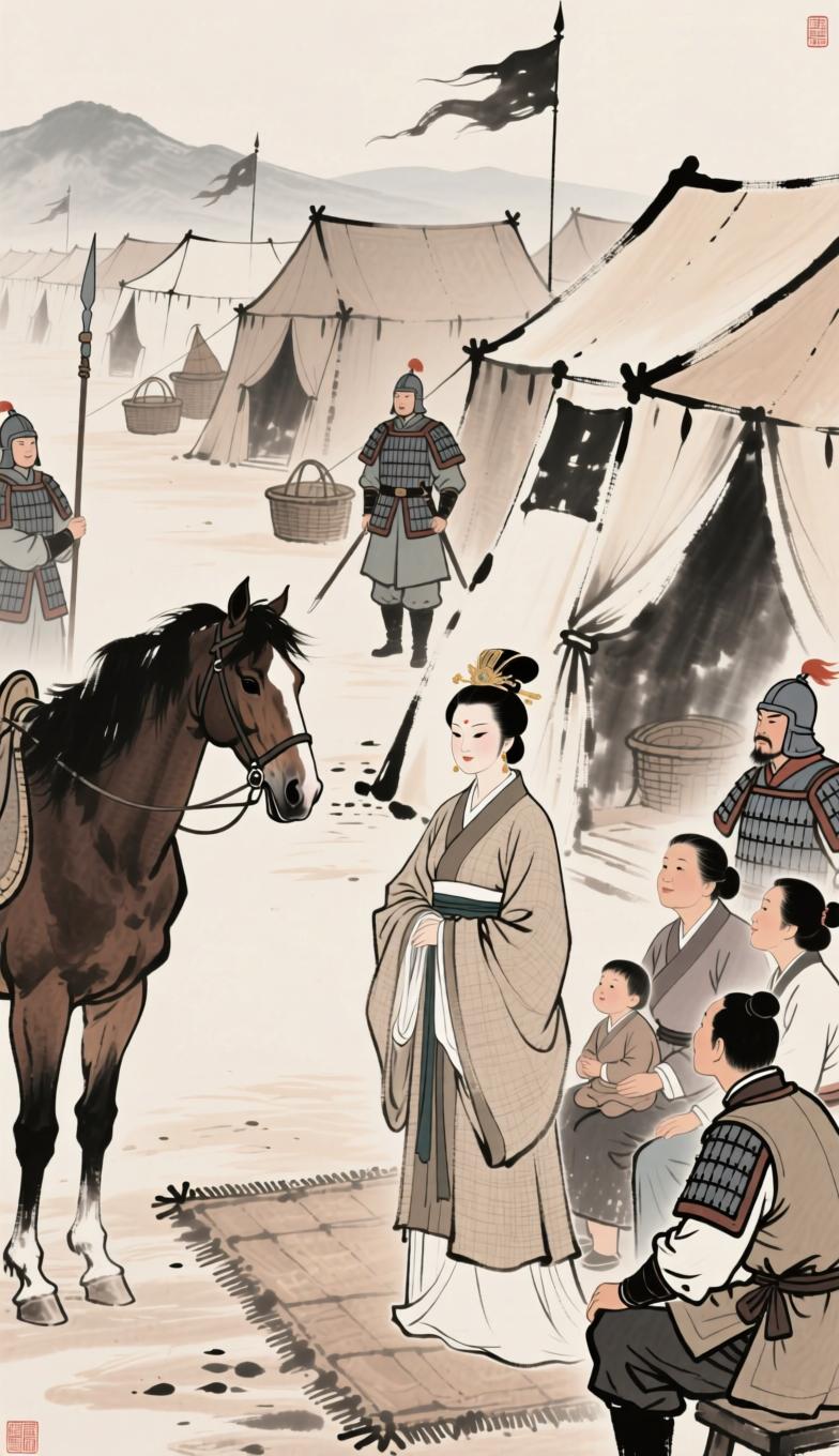 第七条

平定天下前，马皇后从不铺张，和士兵家属同甘共苦
 
自古乱世起家，最难
