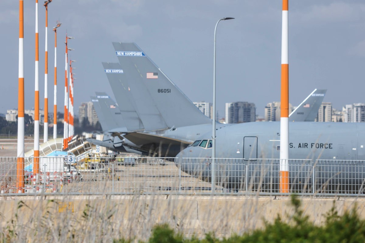美国继续减少在本古里翁机场的空中加油机部署，据以色列第12频道报道，目前加油机的