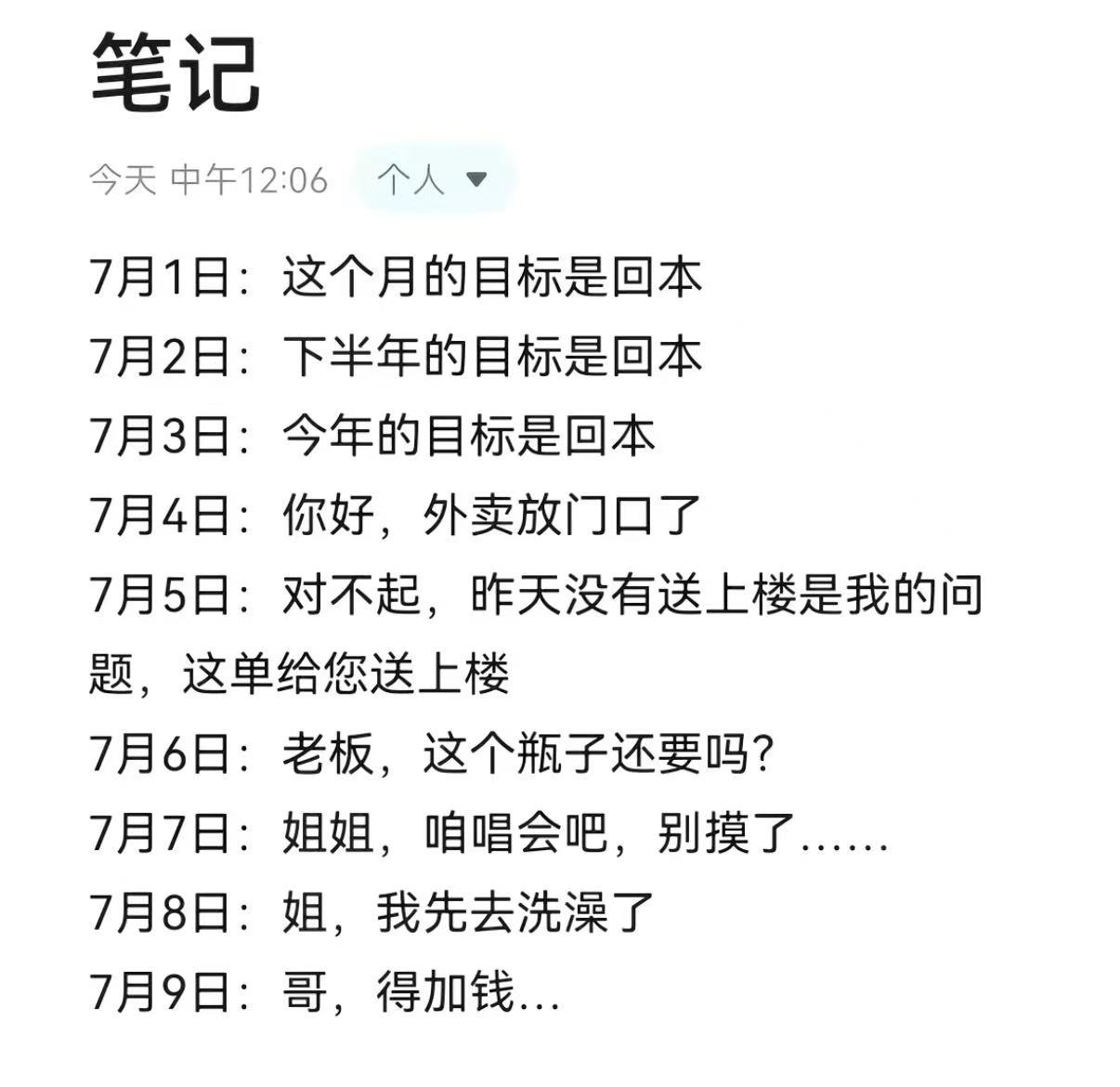 刺激的七月，基础代谢紊乱了。 