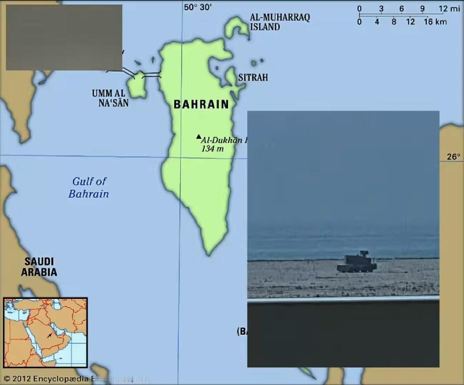 在巴林一处沿海地点，近日被发现部署了中国制造的FK-2000近程防空系统。这一意