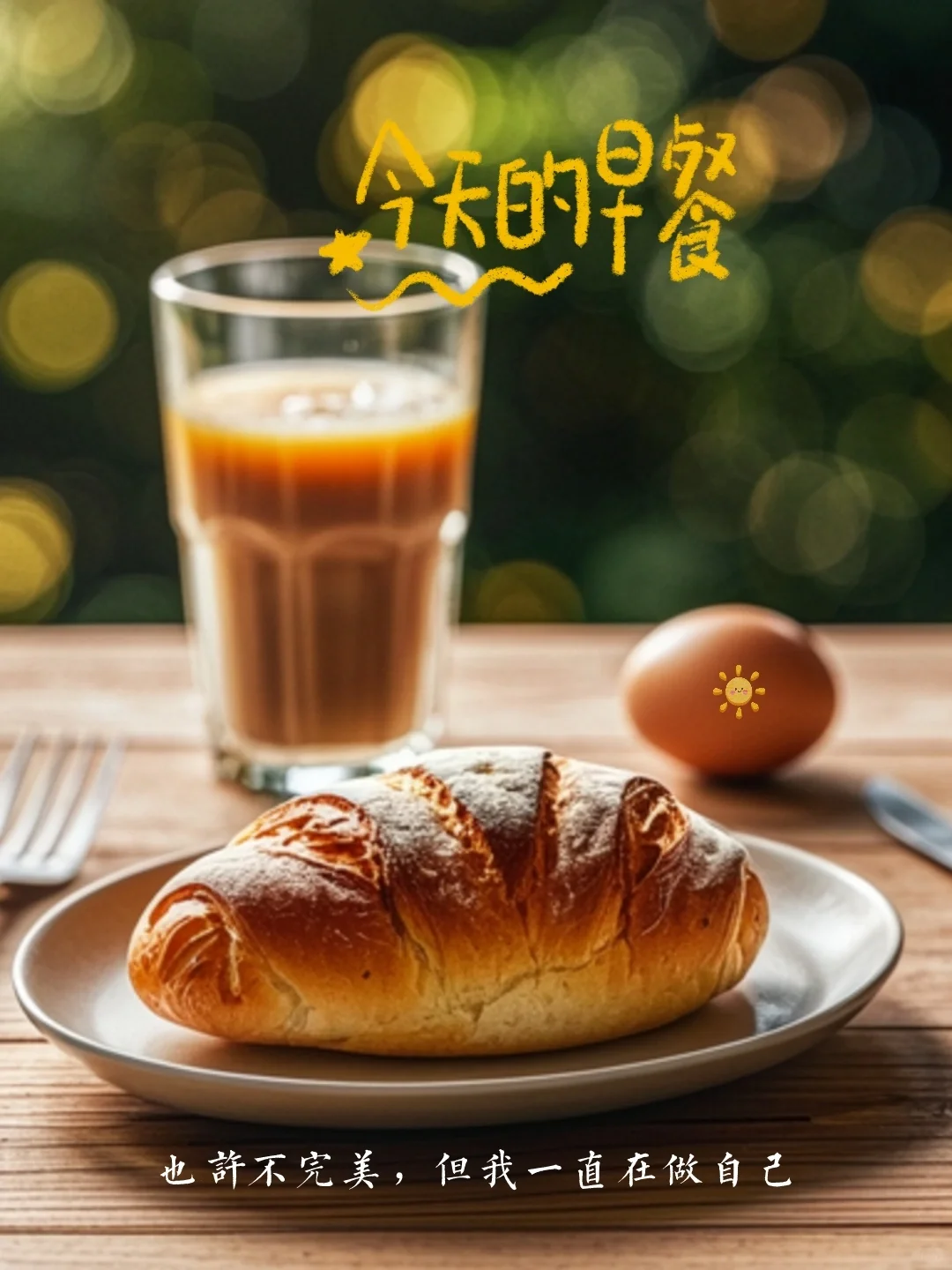 今日早餐｜美食日常｜早安海报｜朋友圈文案